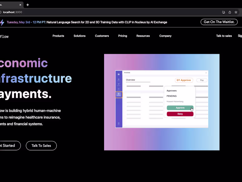 Cover image for Tanaflow website