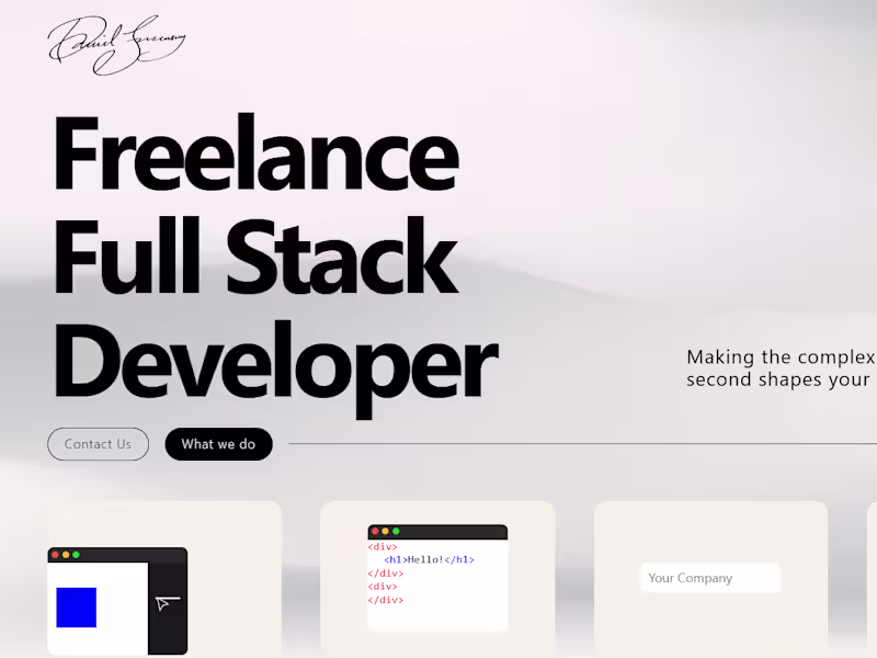 Cover image for Personal Website
