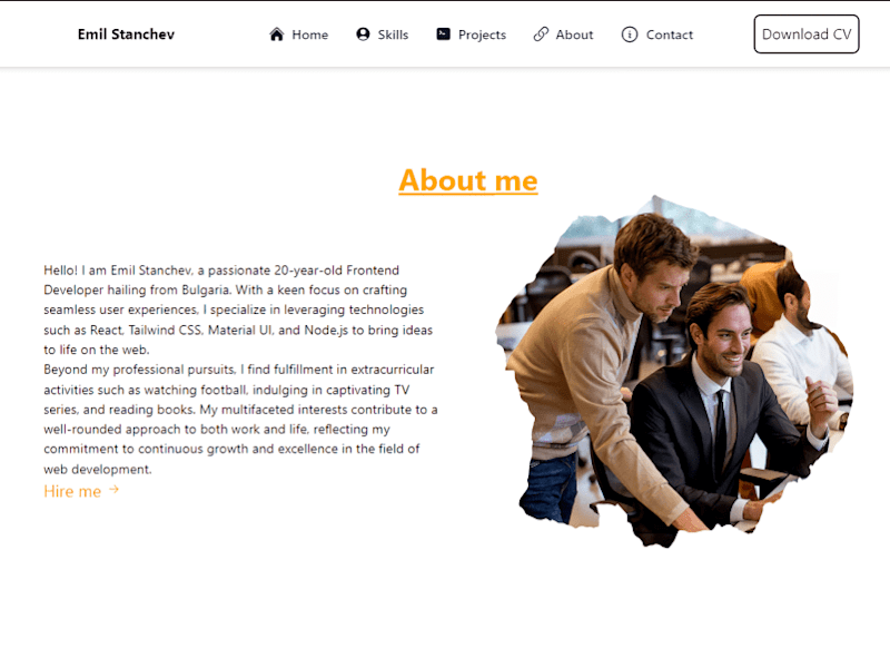 Cover image for Custom React Portfolio