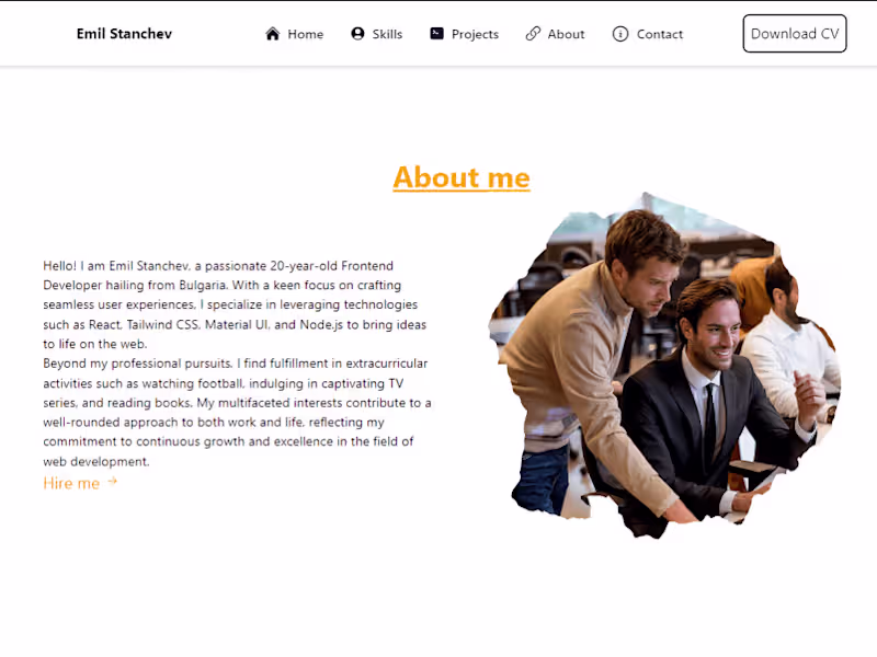 Cover image for Custom React Portfolio