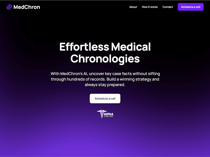 Cover image for MedChron - AI Medical Summaries for Lawyers