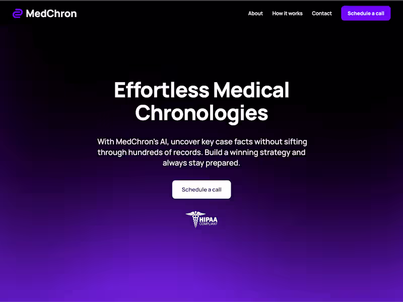 Cover image for MedChron - AI Medical Summaries for Lawyers