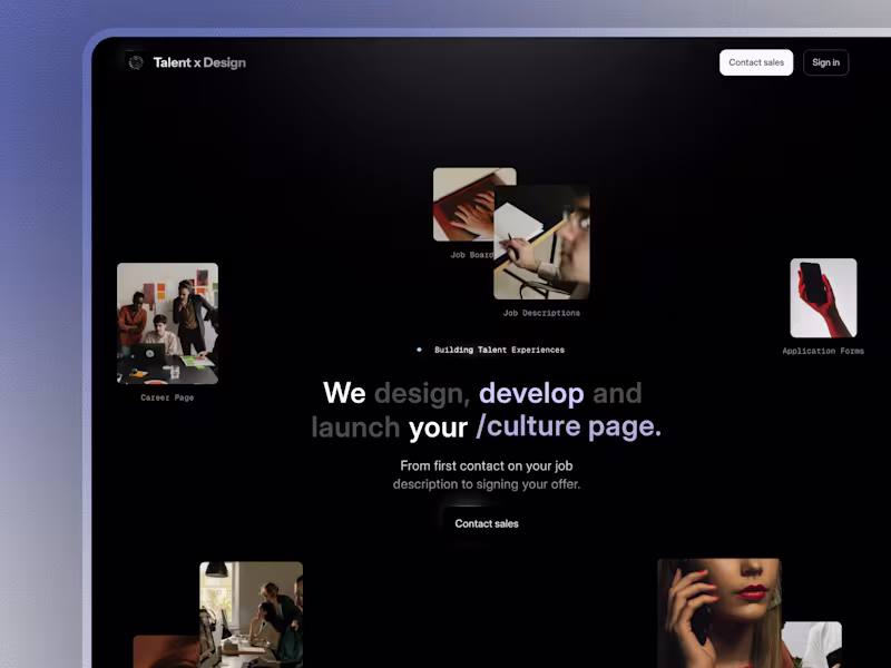 Cover image for TalentX Website and Brand Design