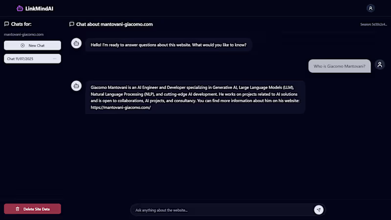 Cover image for AI Link Mind Web App Development