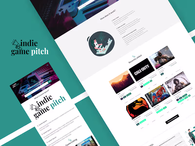 Cover image for Game Developer Showcase and Funding Platform