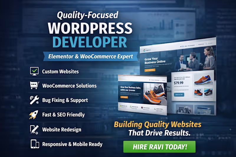 Cover image for High-Quality WordPress Website Development Expert