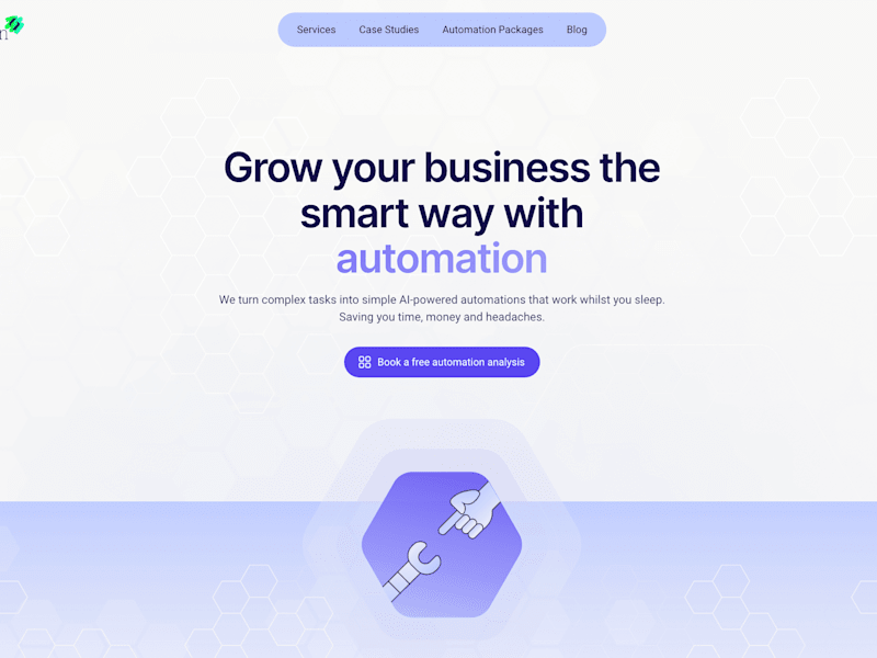 Cover image for Webflow development for an AI Automation Service Provider
