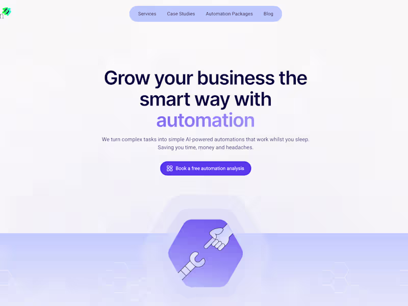 Cover image for Webflow development for an AI Automation Service Provider