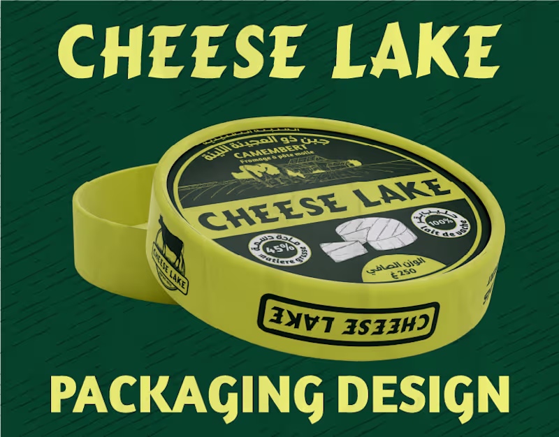 Cover image for Cheese lake Camembert packaging design :: Behance