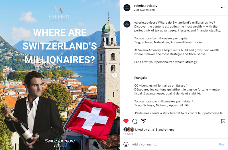 Cover image for Valerio Advisory – Social Media Strategy & Content Creation