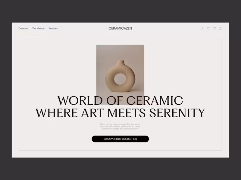 Cover image for Ceramic Vases WEB DESIGN