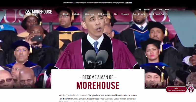Cover image for Legacy Web Modernization — Morehouse College (Atlanta, found...