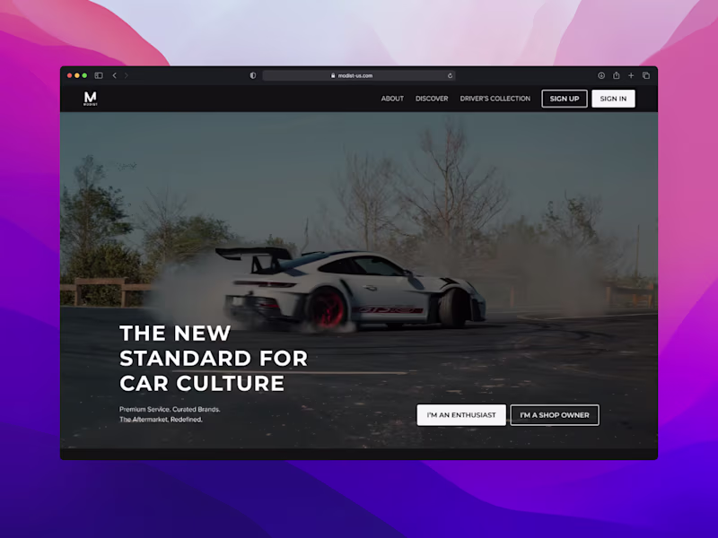 Cover image for Modist – Curated Automotive Directory Platform