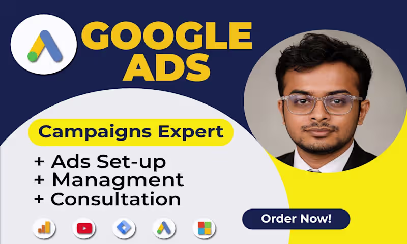 Cover image for Professional Google Ads Campaign Management for Leads & Sales