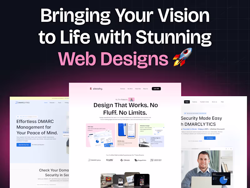 Cover image for I will design stunning Web Designs That Convert and Captivate 