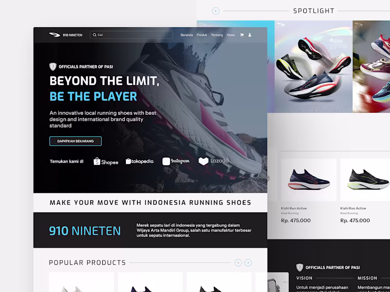 Cover image for Shoes Landing Page Redesign