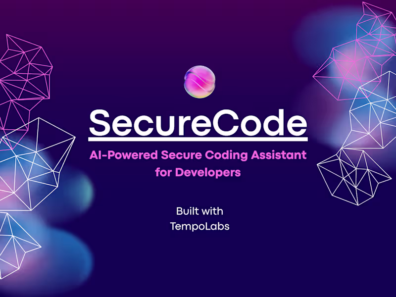 Cover image for SecureCode: AI-Powered Secure Coding Assistant