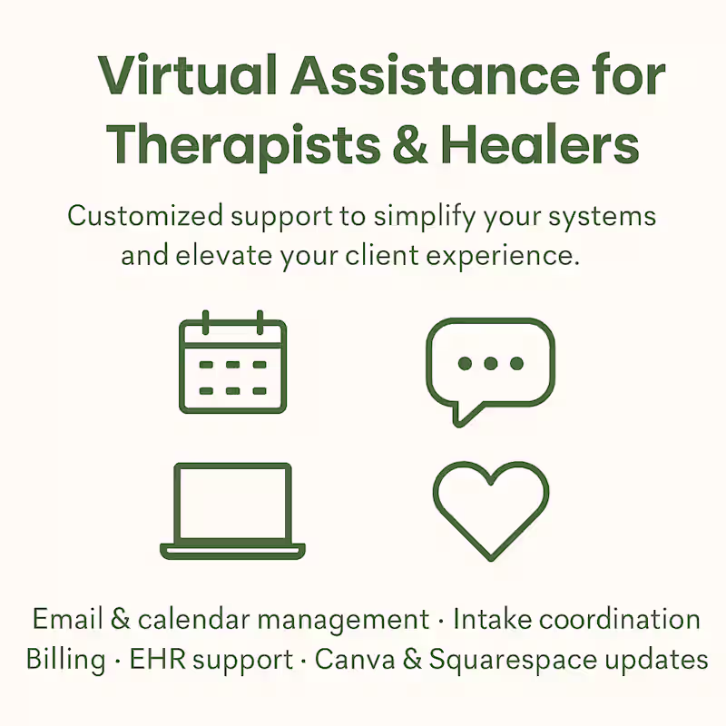 Cover image for Virtual Assistance Skills Framework for Therapists