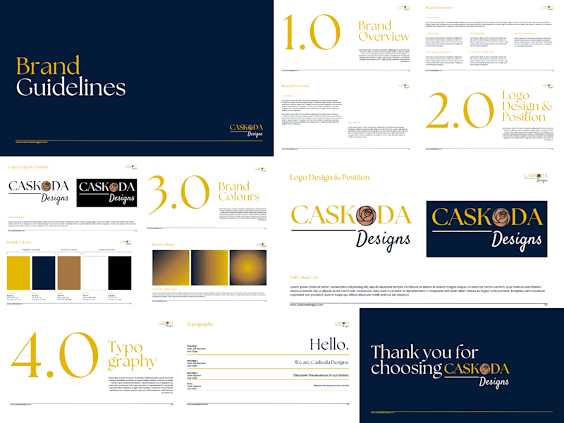 Cover image for Caskoda Designs Brand Guidelines