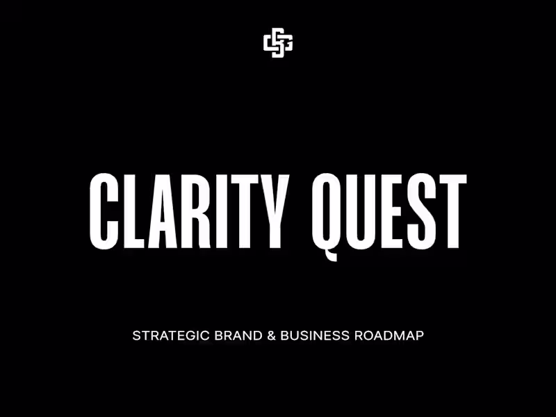 Cover image for Clarity Quest: Strategic Brand and Business Deep-Dive