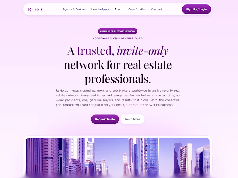 Cover image for Reho.ae (GoRoyals) Website Design + SaaS style Explainer Video