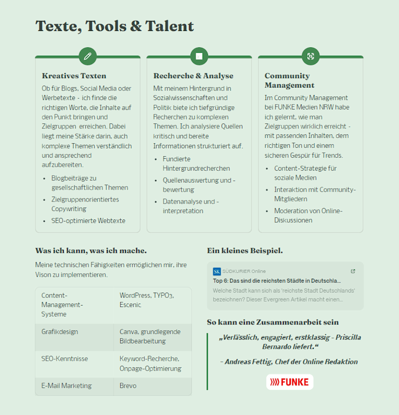 Cover image for Texte, Tools & Talent