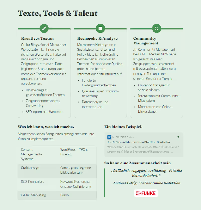 Cover image for Texte, Tools & Talent