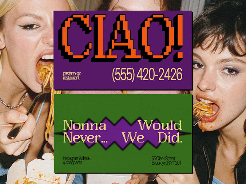 Cover image for CIAO! pasta to-go /branding/