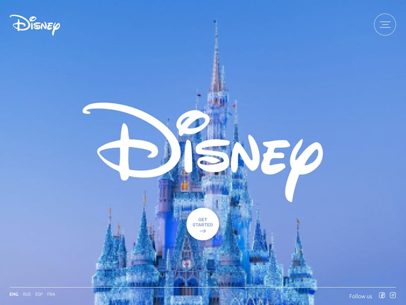 Cover image for Full screen website for Disney