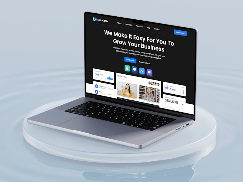 Cover image for LeadOptix - Marketing Automation Website
