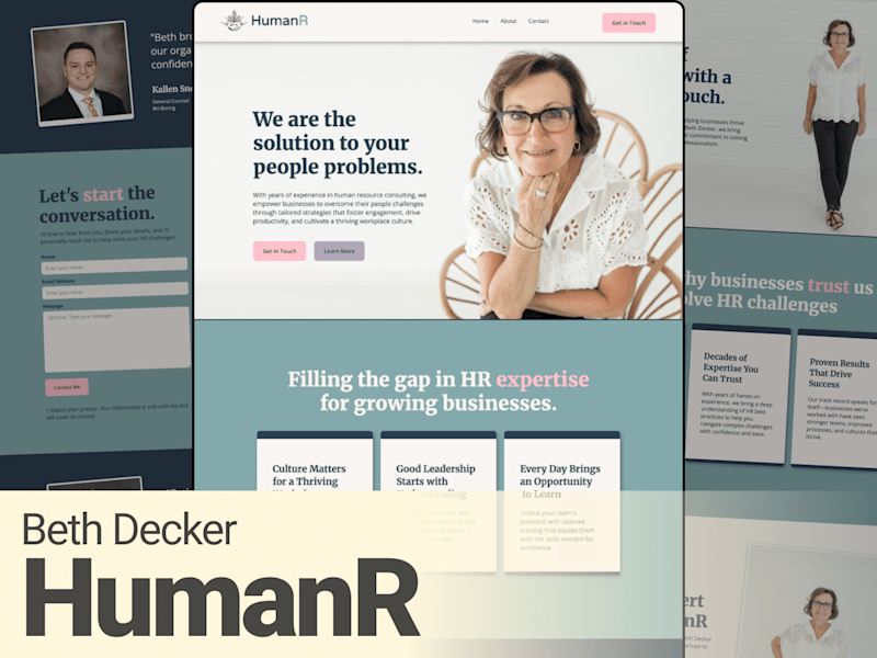 Cover image for HumanR Website Redesign – Built in Webflow