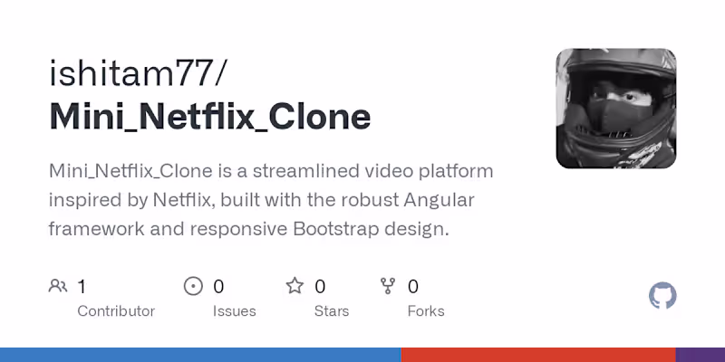Cover image for ishitam77/Mini_Netflix_Clone