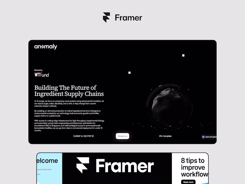 Cover image for Framer Expert Template Customization