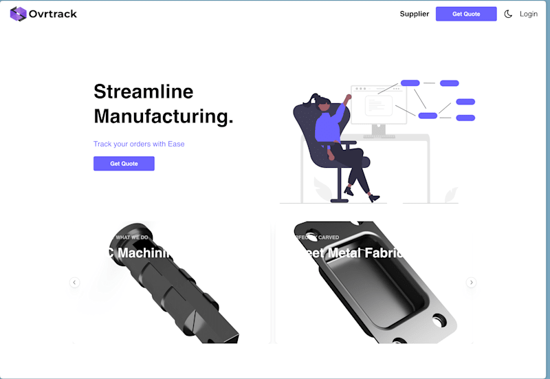 Cover image for  Ovrtrack: Streamlined Supply Chain Management for Manufacturing