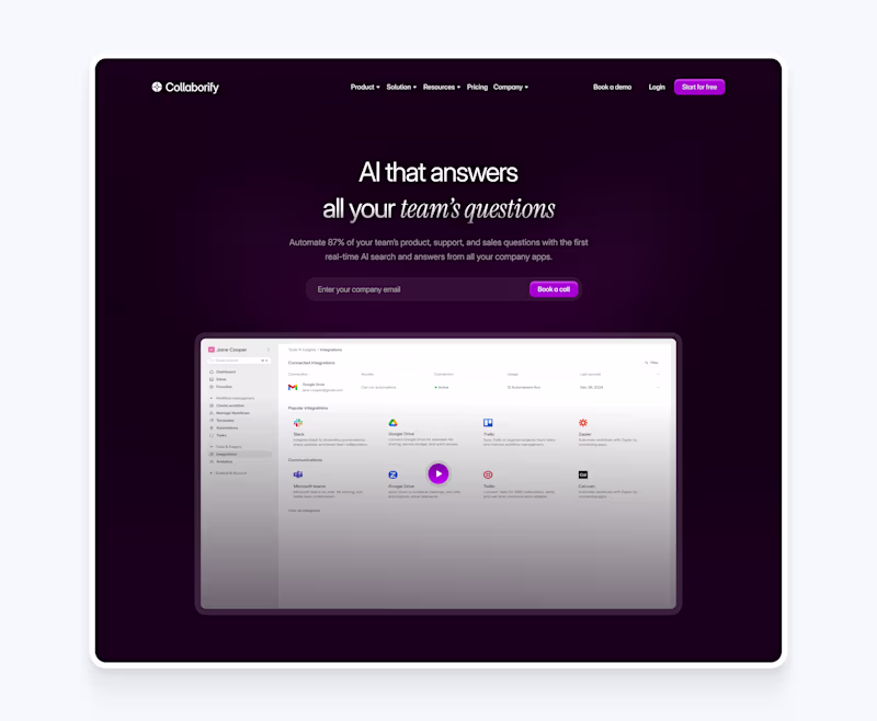 Cover image for Collaborify - landing page & framer development