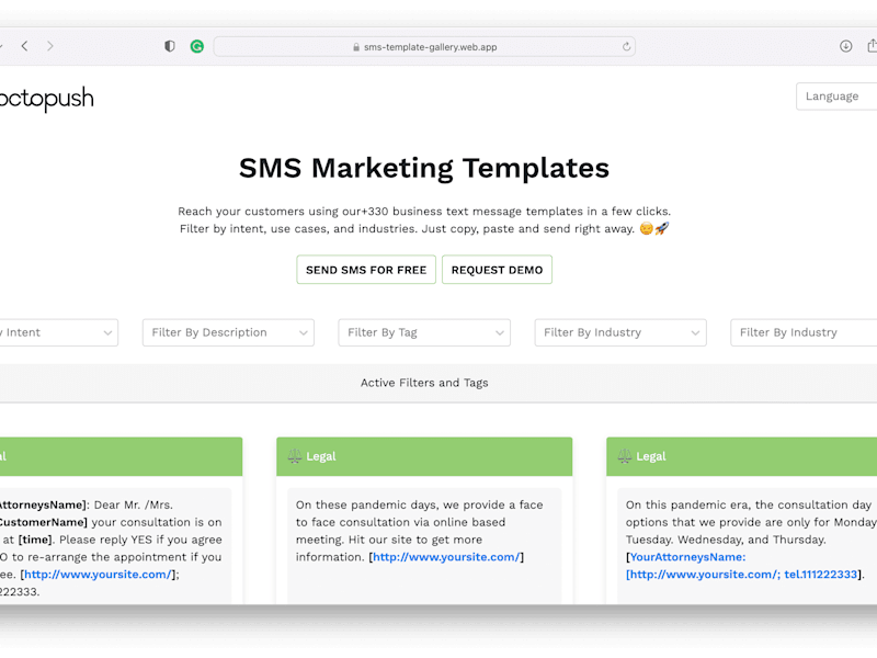 Cover image for SMS Marketing Templates