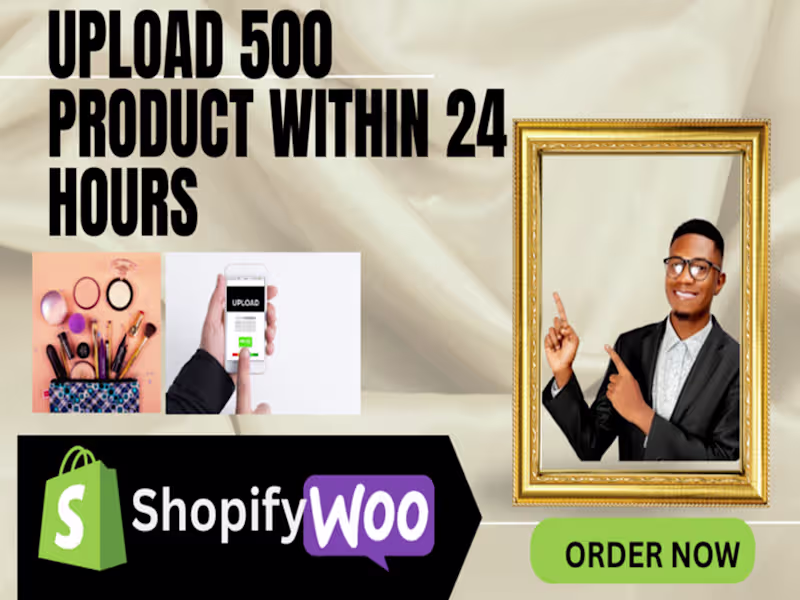 Cover image for I will add products or upload products to your wordpress