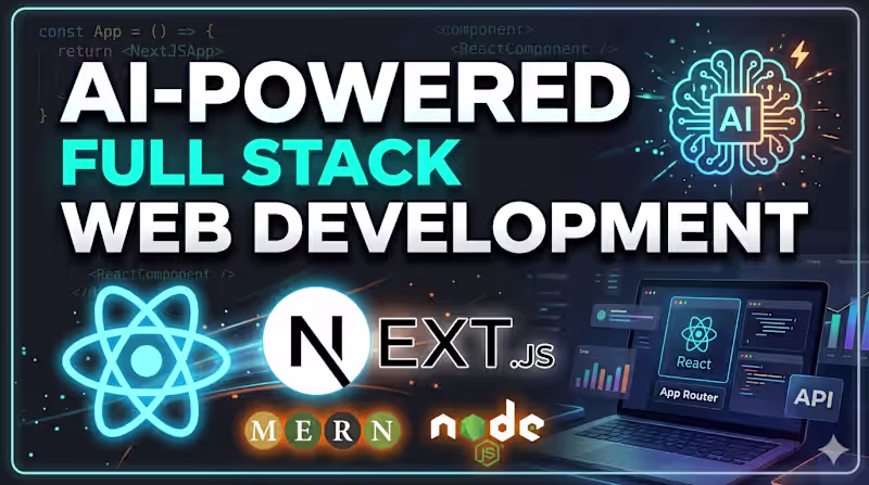 Cover image for AI-Powered Full Stack Web Development (React, Next.js)