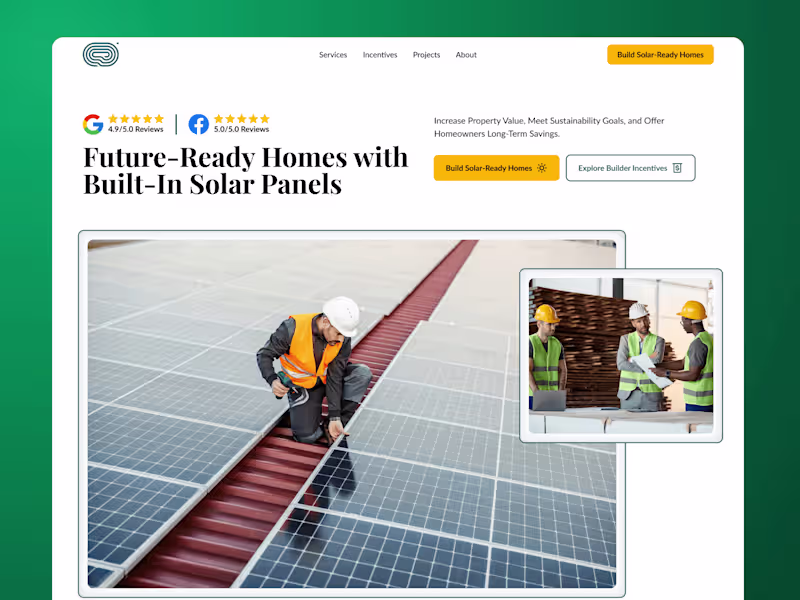 Cover image for ApexSolar 🏗️ | New Builds Solar Website Design