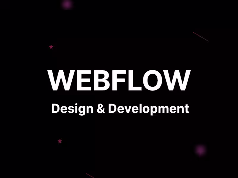 Cover image for Webflow website design