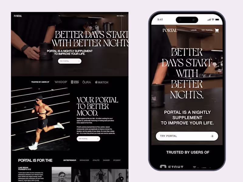 Cover image for High-Converting Shopify Landing Page - WithPortal