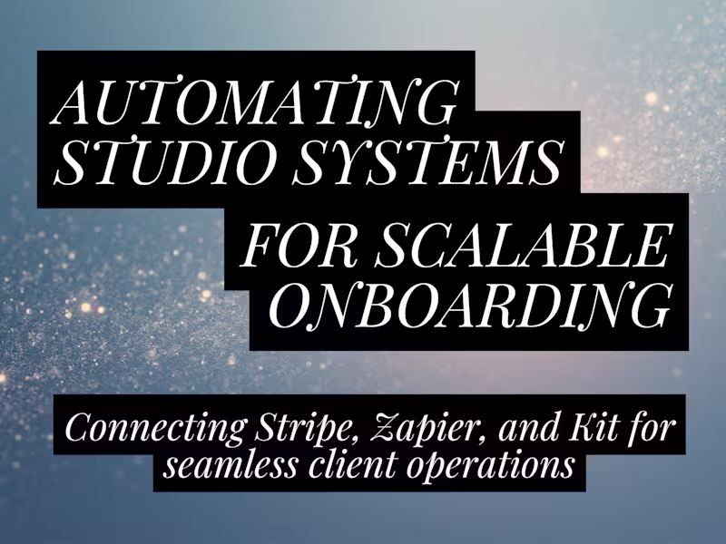 Cover image for Automating Systems for Scalable Onboarding