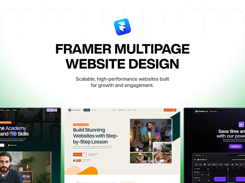 Cover image for Framer Multipage Website Design