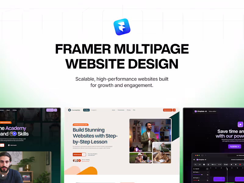 Cover image for Framer Multipage Website Design