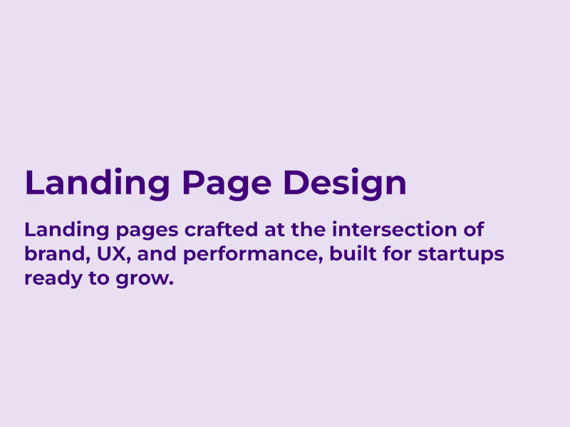 Cover image for Landing Page Design