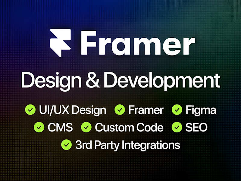 Cover image for Unlimited Framer Design and Development