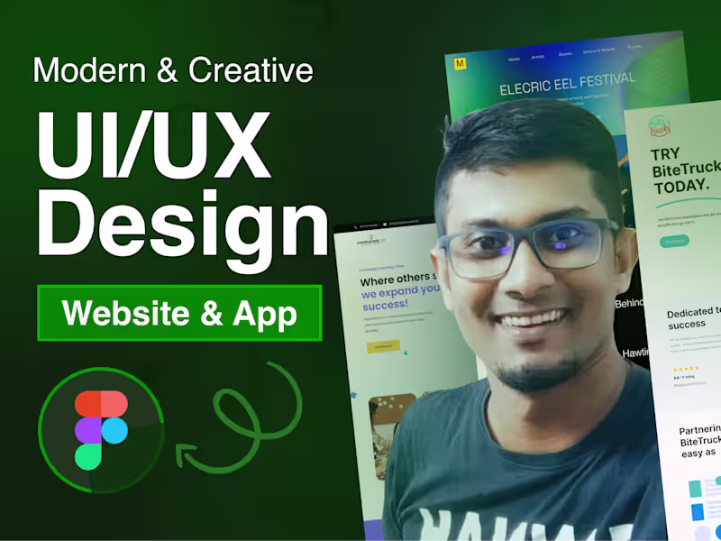 Cover image for Modern and Professional Website UI UX Design | Figma 