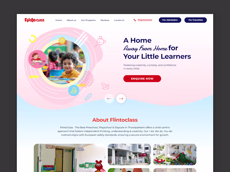 Cover image for Early Education Website Design