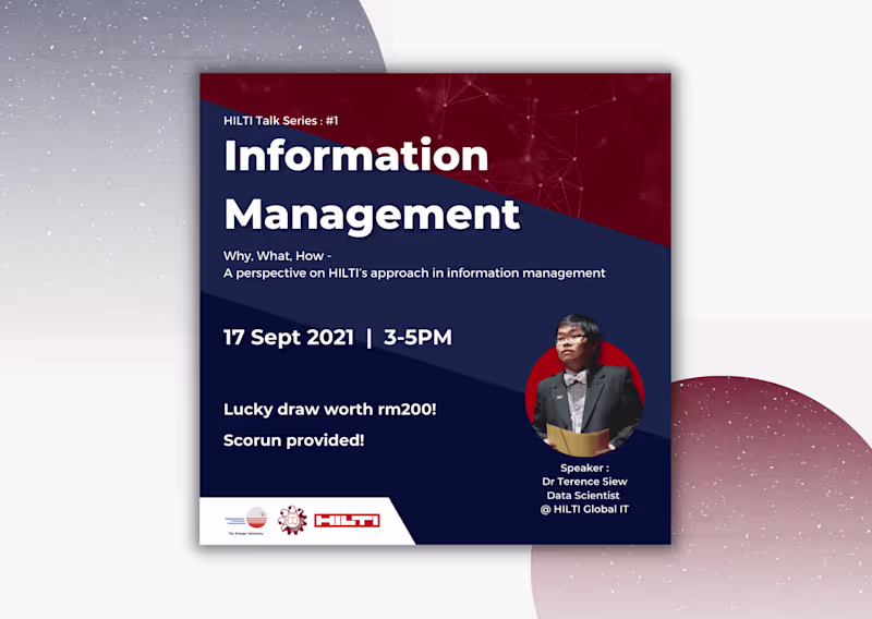 Cover image for HILTI Talk Series: Information Management