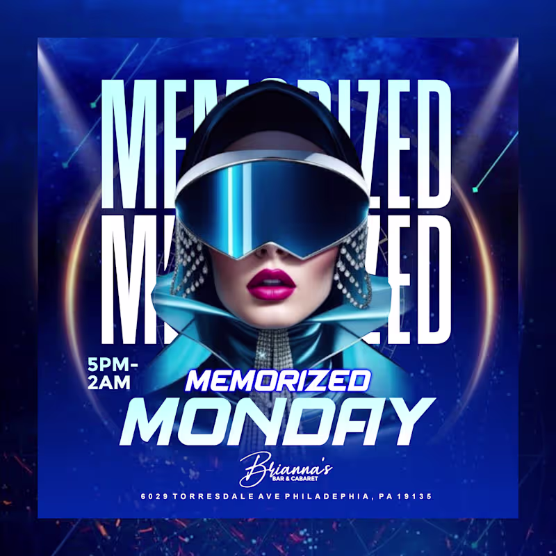 Cover image for MEMORIZED MONDAY Event Flyer Design